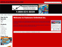 Tablet Screenshot of morefasteners.com